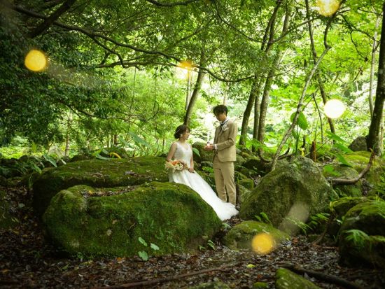 屋久島 ウェディングフォト　ご希望のロケーション優先で3,4ヶ所で撮影、レタッチ済みフォト200カット＆ドローン撮影付き by STUDIO CANVAS 