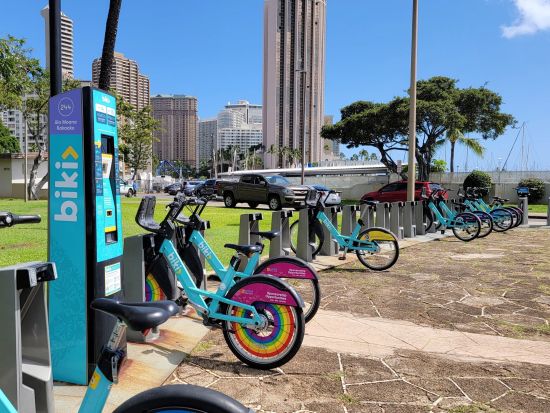 バイクシェアサービス「Biki（ビキ）」カード　ホノルル市内をシェア自転車で自由に観光！＜60分または200分＞