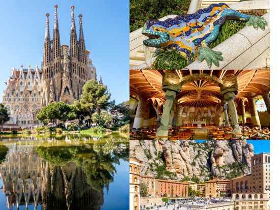 サグラダ・ファミリア＆グエル公園＆コロニア・グエル＆モンセラット　1日観光ツアー ＜貸切車＆専属日本語ガイド／食事付き＞by Mybus