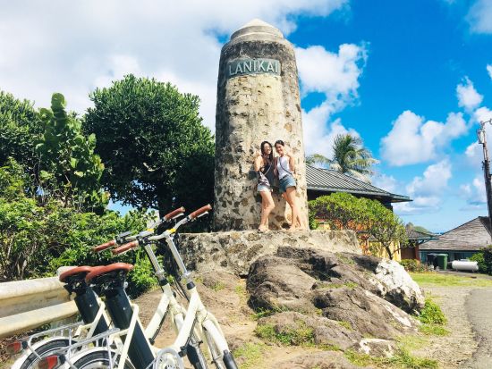 電動自転車レンタル　全米No.1のカイルア・ビーチやブーツ＆キモズのパンケーキなどカイルアの人気スポットを自由に巡ろう！＜1～7時間＞by アロホノ カイルア店