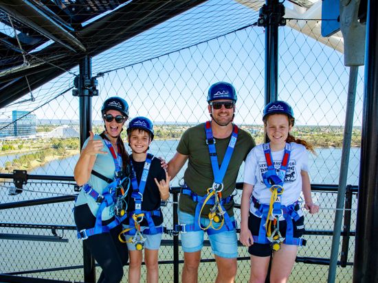 Zip+Climb Family photo Sky Deck