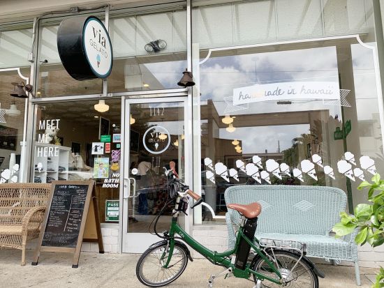 ワイキキ電動自転車ツアー　ハワイ大学マノア校＋マノアマーケットプレイス＋カイムキ　たっぷりと緑と森林浴が楽しめるツーリングコース！＜3時間半／日本語ガイド＞