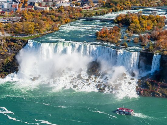 ナイアガラの滝　ヘリコプター遊覧飛行 ＜フライト時間9分／日本語オーディオガイド／ナイアガラ発＞