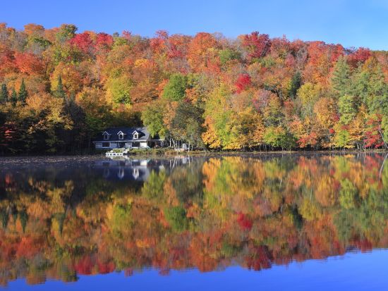 ケベック郊外 半日観光ツアー　サンタンヌ・ド・ボープレ大聖堂＆モンモラシー滝＆オルレアン島 ＜日本語ガイド＞