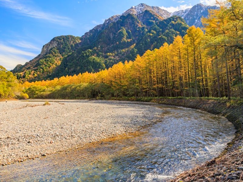 紅葉盛りの上高地 　大正池〜河童橋