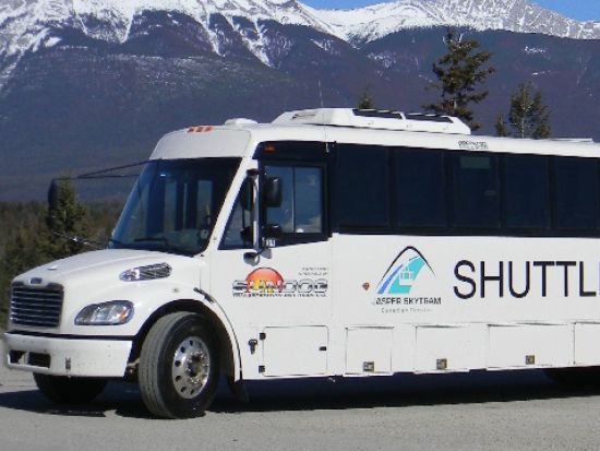 ジャスパー・スカイトラム（ロープウェイ）乗車チケット　往復送迎付き ＜5～10月／英語ドライバー＞