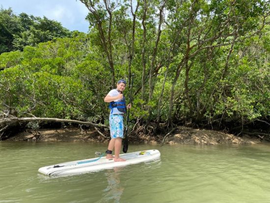 【当日・直前予約OK！】《初めてのSUP体験＆マングローブ観察》ダブルで楽しい！リバーSUPツアー☆無料撮影＆写真データプレゼント＜中部（嘉手納町発）/2時間＞