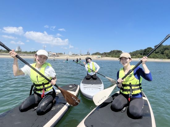 湊浜ビーチSUP体験  基礎からパドルテクニックまでしっかりレクチャー！初心者でも安心＜4～11月／多賀城駅送迎可／七ヶ浜＞ 