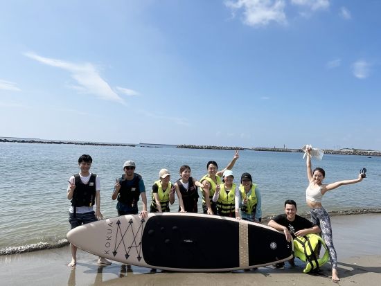 湊浜ビーチSUP体験  基礎からパドルテクニックまでしっかりレクチャー！初心者でも安心＜4～11月／多賀城駅送迎可／七ヶ浜＞ 