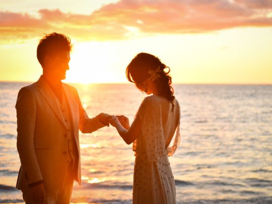 ハワイ島　ビーチフォト　ビーチ＆街中＆公園＆サンセットのよくばり4ロケーション！充実の各種オプションもご用意（撮影・他オプション）