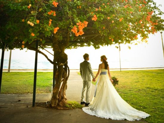 ハワイ島　ビーチフォト　ビーチ＆街中＆公園＆サンセットのよくばり4ロケーション！充実の各種オプションもご用意（撮影・他オプション）