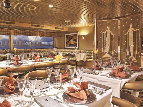 ノバファイブスター サンセットディナークルーズ スターオブホノルル号 最上階の専用フロア＆プライベートテーブルでいただくプライムテンダーロイン付き5コース