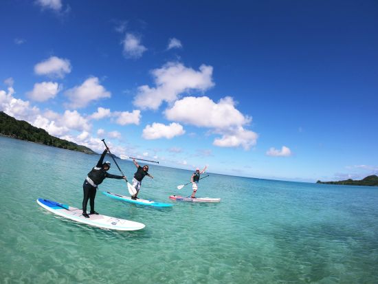 美ら海SUP 完全貸切で石垣の海をSUPでクルージング！ 透明度抜群の海でたくさんの生き物に出会おう！＜約3時間／送迎あり／石垣島＞