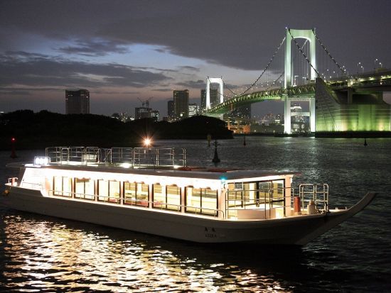 乗合屋形船  お台場周遊コース 会席料理＆飲み放題付！＜乗合／2名様より受付＞byなわ安