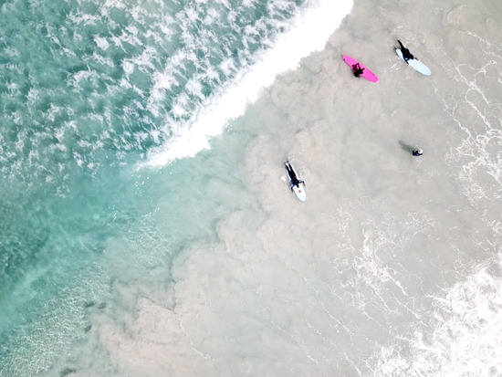 Surfing aerial