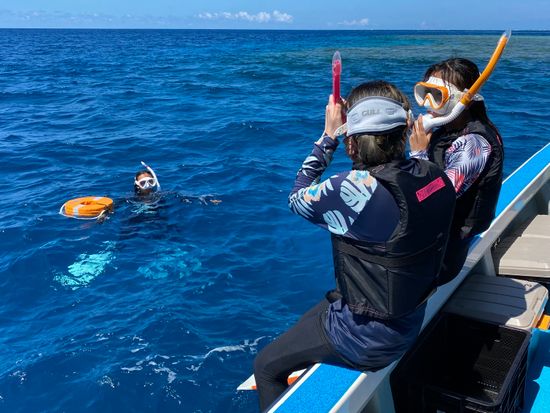 ⑥ポイント到着、海へ