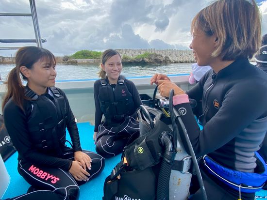 ③体験ダイビング説明