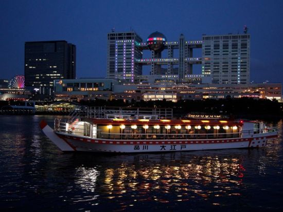 乗合屋形船 お台場スカイツリーコース  自慢の選べるコース料理＋飲み放題付 ～全船スカイデッキ付で贅沢な夜景を～＜ナイトクルーズ／2名～＞by大江戸