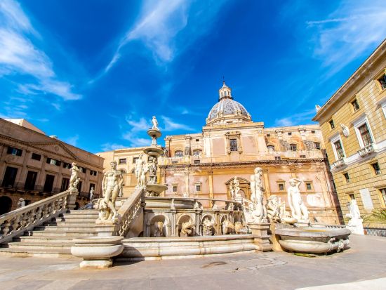 シチリア 4泊5日周遊ツアー　パレルモ＆モンレアーレ＆トラーパニ＆アグリジェントなど ＜貸切／パレルモ宿泊／朝食付き／パレルモ空港発＞