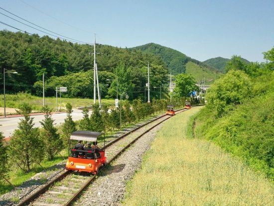 韓・観・感！伝統市場体験＋金裕貞レールバイク＋昭陽江スカイウォークなど　日帰りツアー＜タッカルビの昼食付き／終日／日本語ガイド＞