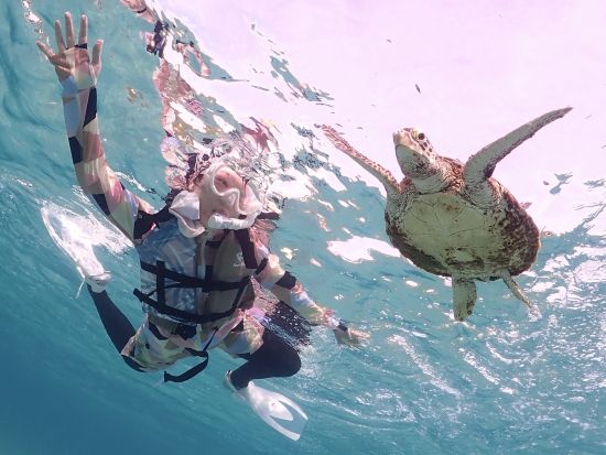 SUP&貸切ウミガメシュノーケル 初心者の方も大歓迎！宮古島ならではの大自然を感じながら特別な思い出作り♪＜撮影データ無料／約3～4時間／宮古島＞