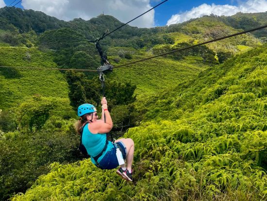 カウアイ島　ジップライン☆大自然の上空を駆け抜けるスリル満点＆爽快感抜群のアクティビティ＜1時間30分～2時間30分／英語ガイド／カウアイ島発＞