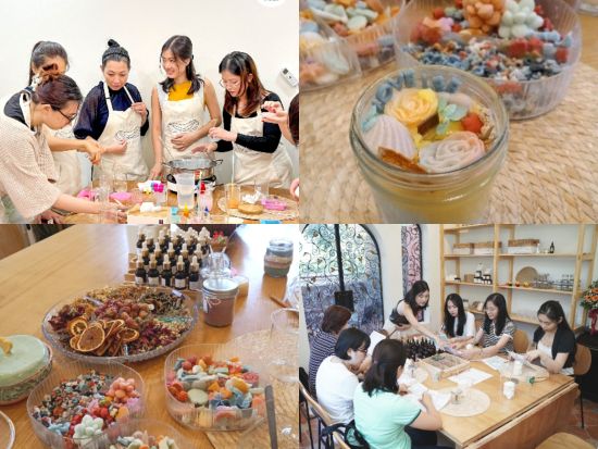 オリジナルアロマキャンドル作り　市内観光付きプランあり＜半日・1日／ランチ付き／日本語ガイド＞