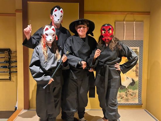 忍者体験 コスチュームに身を包んで忍者修行！子供と一緒に日本文化体験を楽しもう＜2歳～参加OK／選べるワンドリンク付／京都＞