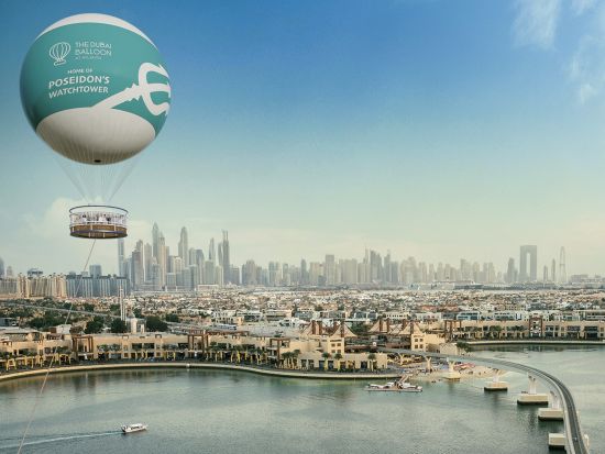 「ザ・ドバイ・バルーン（The Dubai Balloon）」熱気球飛行ツアー☆パームジュメイラ上空約300mを遊覧飛行 ！＜英語ガイド／ドバイ発＞