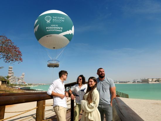 「ザ・ドバイ・バルーン（The Dubai Balloon）」熱気球飛行ツアー☆パームジュメイラ上空約300mを遊覧飛行 ！＜英語ガイド／ドバイ発＞