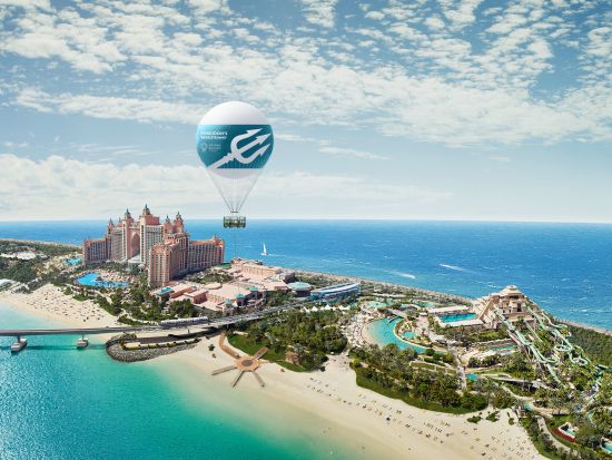 「ザ・ドバイ・バルーン（The Dubai Balloon）」熱気球飛行ツアー☆パームジュメイラ上空約300mを遊覧飛行 ！＜英語ガイド／ドバイ発＞