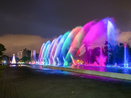 ギネス認定噴水ショー＋3コースディナー＜混載／英語ガイド／3コースディナー付／リマ発＞