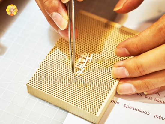 ハングルでシルバーアクセサリー作り体験「LetteringJewelry Lab」　自分や推しの名前をハングルで作成！＜乙支路入口駅／明洞エリア＞