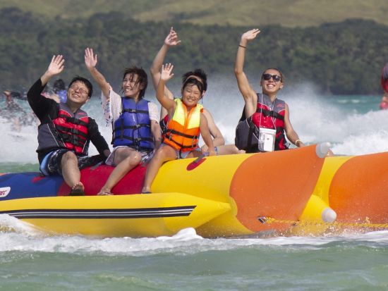 アクアウォーク＋バナナボート＋シュノーケリング　ココスラグーンで楽しむマリンアクティビティ＜ホテル送迎可／英語アシスタント＞