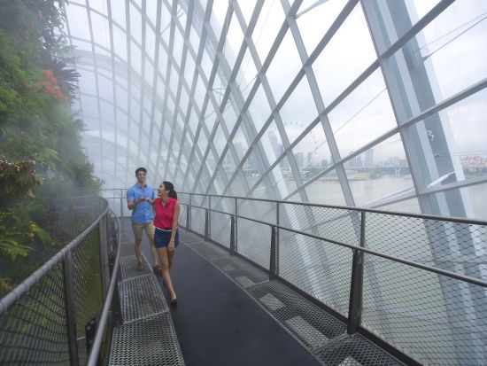 【シンガポール1日観光ツアー】リバーボート乗船＋ガーデンズ・バイ・ザ・ベイ＋アラブストリート＋富の噴水で運気UP！＜1日／日本語ガイド／S$10昼食クーポン券＞