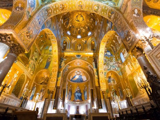 世界遺産ノルマンニ宮殿＆パラティーナ礼拝堂見学ツアー　公認ガイドが詳しく解説！シチリアの文化・歴史の理解を深める1.5時間＜パレルモ発／英語＞