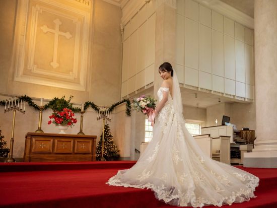 ハワイ　ビーチ＆チャペルフォト　アラモアナビーチ＋セントラルユニオン大聖堂（撮影・衣装・メイク）