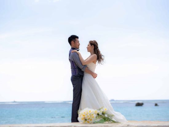 ハワイ　ビーチ＆チャペルフォト　アラモアナビーチ＋セントラルユニオン大聖堂（撮影・衣装・メイク）