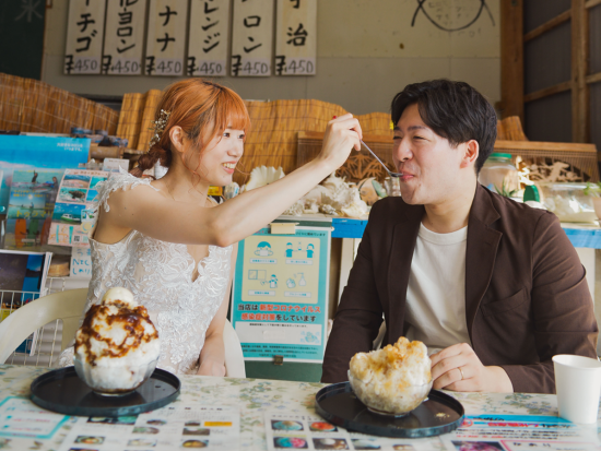 与論島 ウェディングフォト　ご希望のロケーション優先で3,4ヶ所で撮影、レタッチ済みフォト200カット付き by STUDIO CANVAS