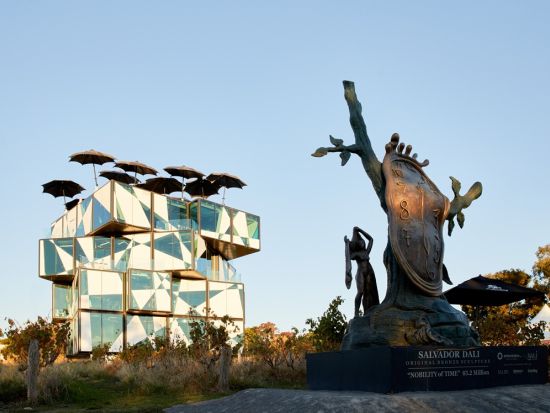 ダーレンベルグワイナリー＆蒸留所　ワインとジンのテイスティング＋サルバドール・ダリ美術展などを満喫！＜2コースランチあり／アデレードから車で約45分＞