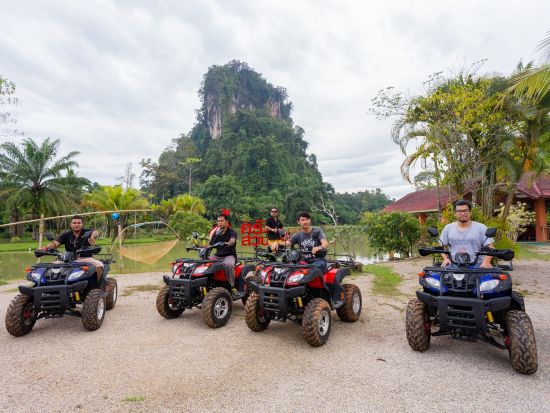 クラビ サファリツアー　大自然の中で四輪バギー＆象乗りを楽しむ ＜日本語または英語ガイド／専用車送迎プランもあり＞