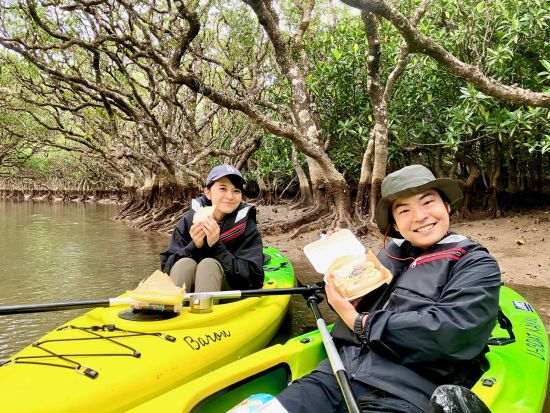 早朝マングローブカヤック体験　認定ガイドSeiyaさんがご案内　混雑しない朝にマングローブ林を満喫 朝食付き＜島内全域ホテル送迎有＞ byリンクアドベンチャーズ