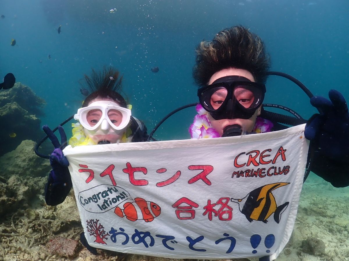 ダイビングライセンス取得 1日で「PADI」取得可能！安心の貸切プラン