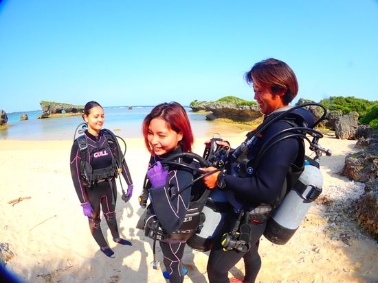 ビーチエントリー青の洞窟シュノーケリング＆青の洞窟体験ダイビング⑫