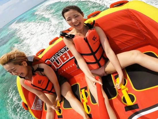 【貸切プラン】沖縄マリンスポーツが遊び放題＆乗り放題 2時間4種目／3時間6種目から選択可能＜午前・午後／5歳以上／本部町＞