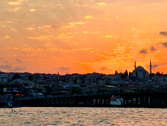 ボスポラス海峡サンセットクルーズ　イスタンブールの夕暮れを海から堪能＜英語／約2時間＞ *前日まで予約OK