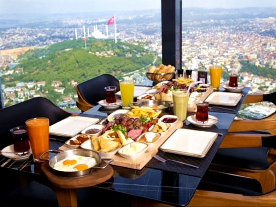 チャムルジャ・タワー (Camlica Tower)  絶景展望台 優先入場チケット＋展望レストラン予約＜英語／送迎付＞