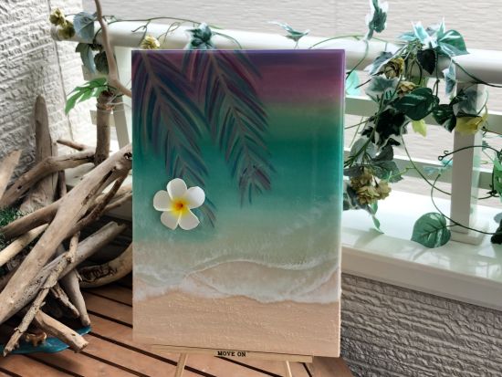 レジンアート体験 手ぶらで気楽に楽しむ♪お好みのデザインを選んであなただけのアートを作りましょう＜60分～90分／1組貸切／北谷町＞