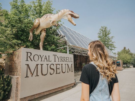 ドラムヘラー1日観光ツアー　ロイヤル・ティレル古生物学博物館＆ホースシューキャニオン＆フードゥー ＜日本語自動音声ガイド／英語ドライバー／カルガリー発＞