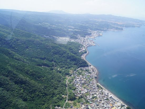 橘湾小浜温泉上空